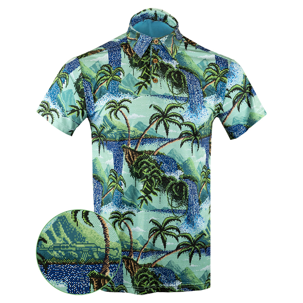 Pixel Paradise Polo Shirt Tactical Polo Shirt Top Christmas Gifts For Gun Lovers