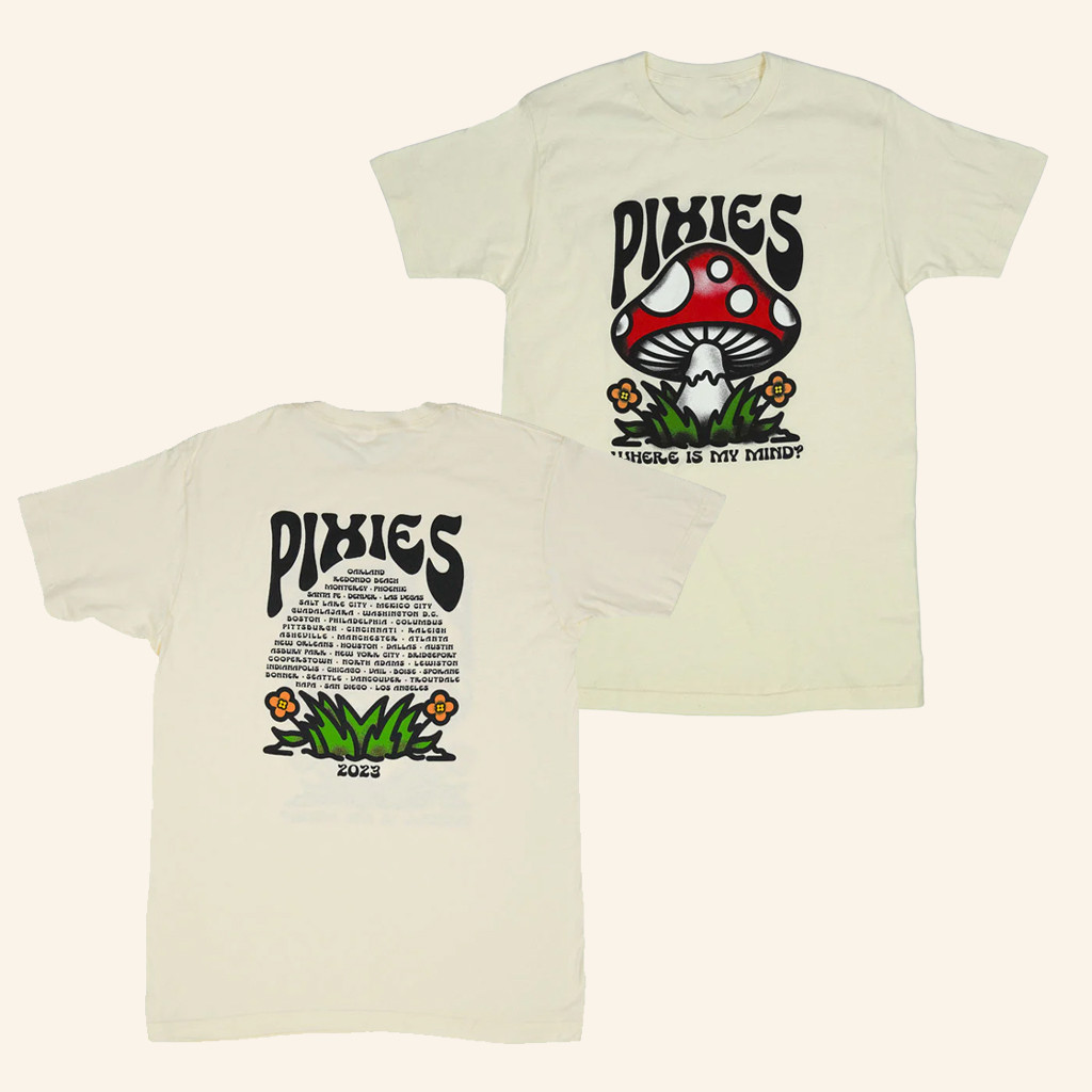Pixies Merch Pixies Mind Shroom 2023 Tour T-Shirt Best Gifts For Rock Band Fans Pixies Merch Pixies Mind Shroom 2023 Tour T-Shirt Best Gifts For Rock Band Fans