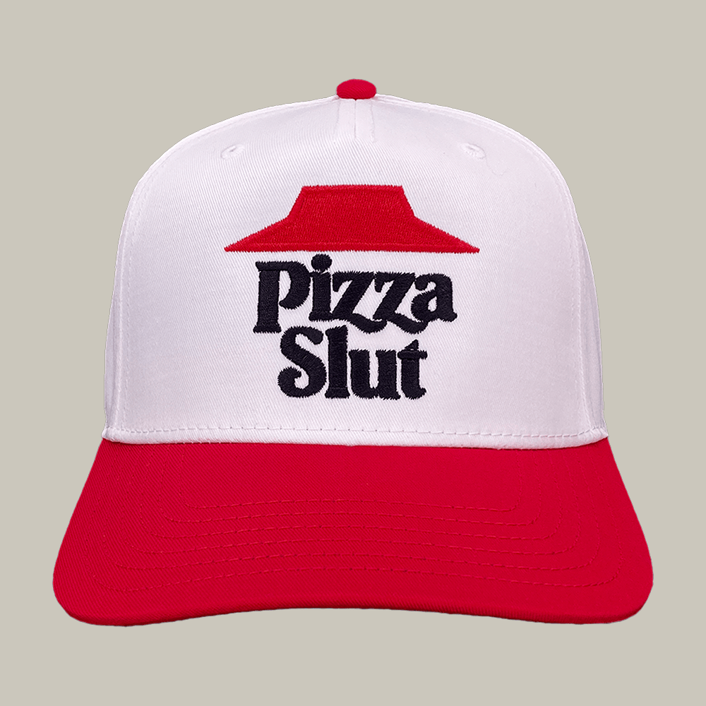 Pizza Slut Hat Cizza Hut Logo Parody Hat Funny Presents For Teens
