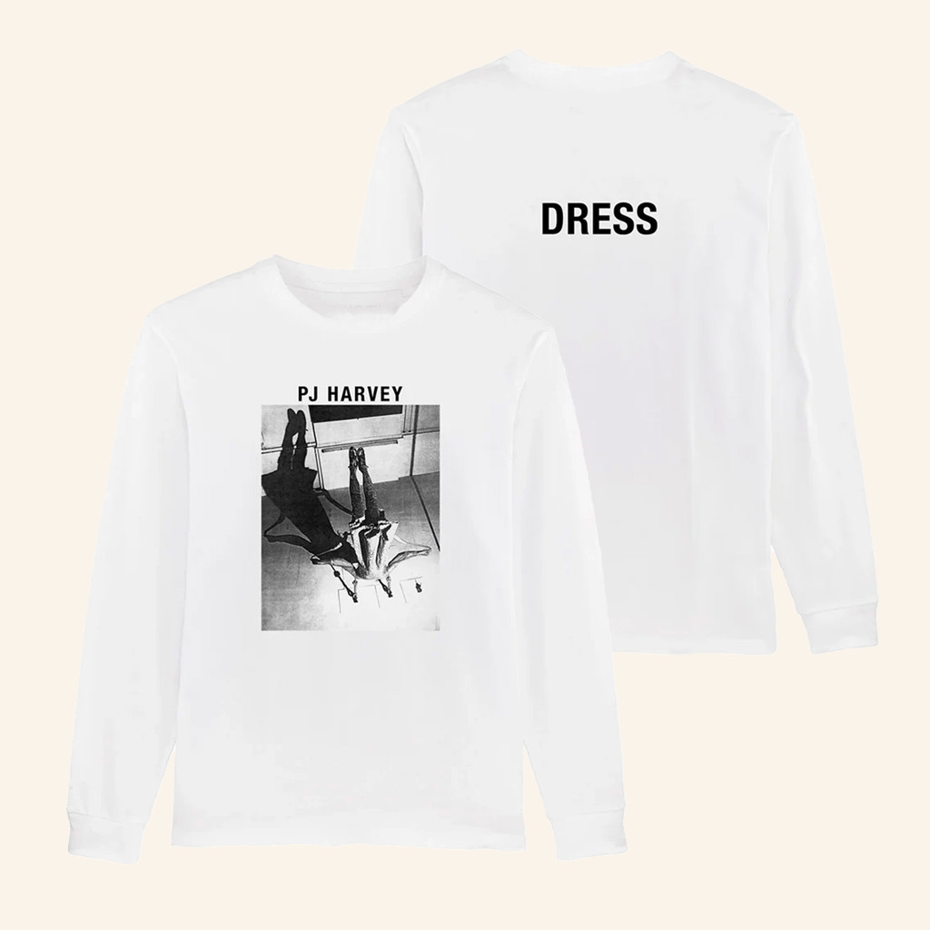 PJ Harvey Merch Dress White Long Sleeve T-Shirt Christmas Presents For Music Lovers