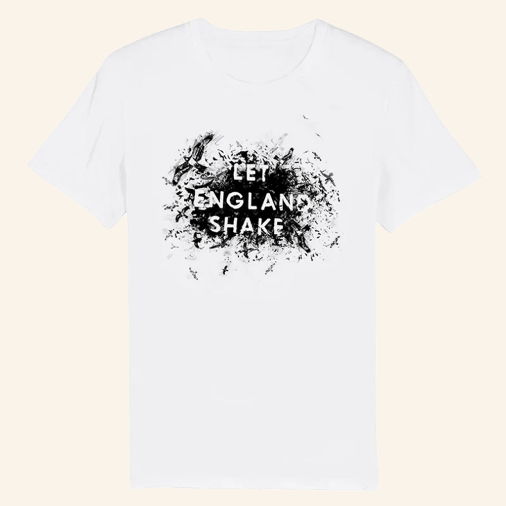 PJ Harvey Merch Let England Shake White T-Shirt Christmas Gift Ideas For Music Lovers PJ Harvey Merch Let England Shake White T-Shirt Christmas Gift Ideas For Music Lovers