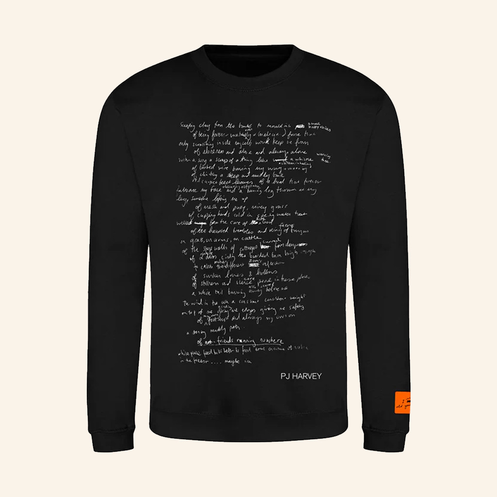 PJ Harvey Merch Seem An I' Black Crewneck PJ Harvey Sweatshirt Gifts For Fans