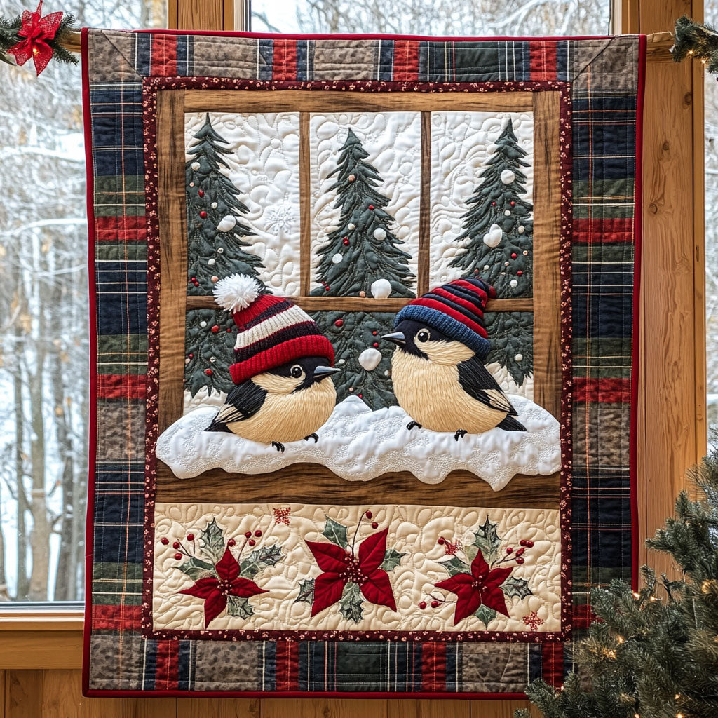 Plaid Whispers Quilt Beautiful Printed Quilt Blanket for Home Aesthetics