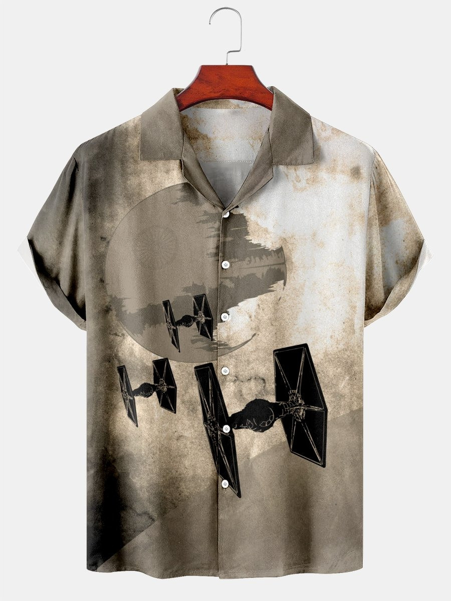Planet Star Wars Hawaiian Shirt Mens Unique Gifts For Star Wars Fans For Him