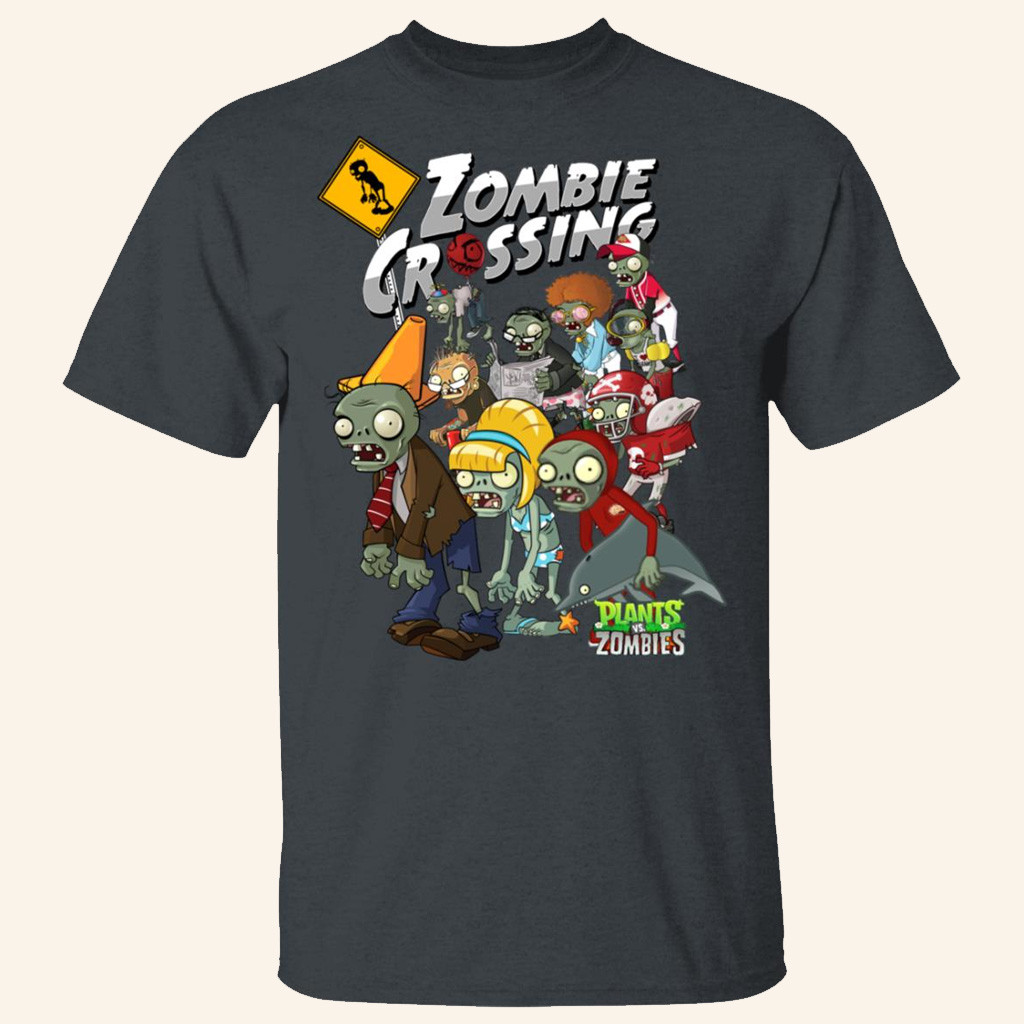 Plants Vs Zombies Merch Zombie Grossing T-Shirt Presents For Game Lovers