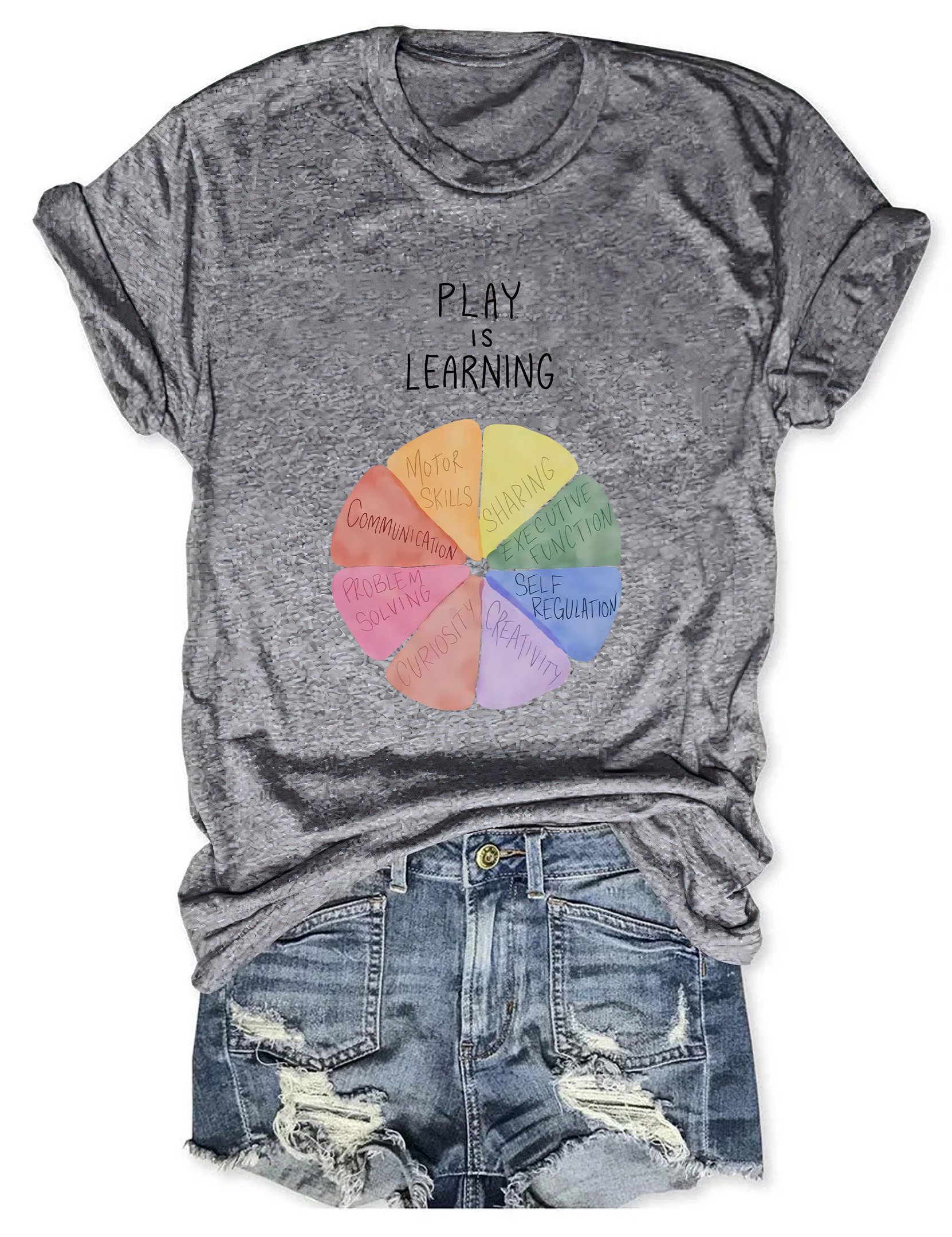 Play Is Learning Teacher T-Shirt Meme Clothes Trendy Shirt Great Gifts For Her