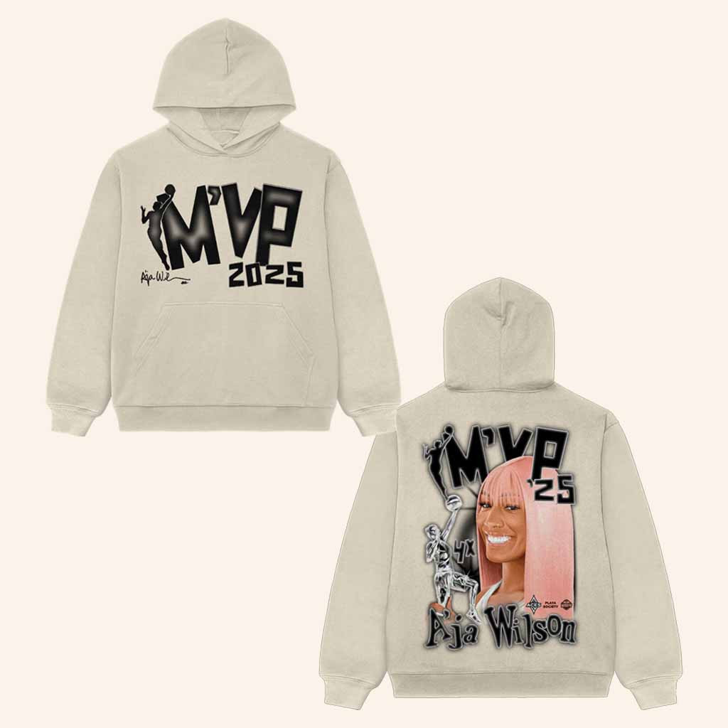 Playa Society Merch WNBA MVP 2025 A Ja Wilson Hoodie Christmas Gift For Basketball Lovers Playa Society Merch WNBA MVP 2025 A Ja Wilson Hoodie Christmas Gift For Basketball Lovers
