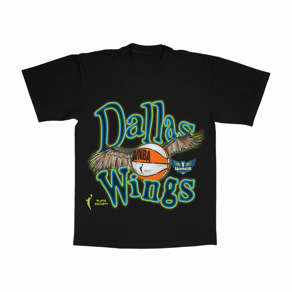 Playa Society x Wings Basketball T-Shirt Dallas Wings Merch Basketball Lover Gift Ideas