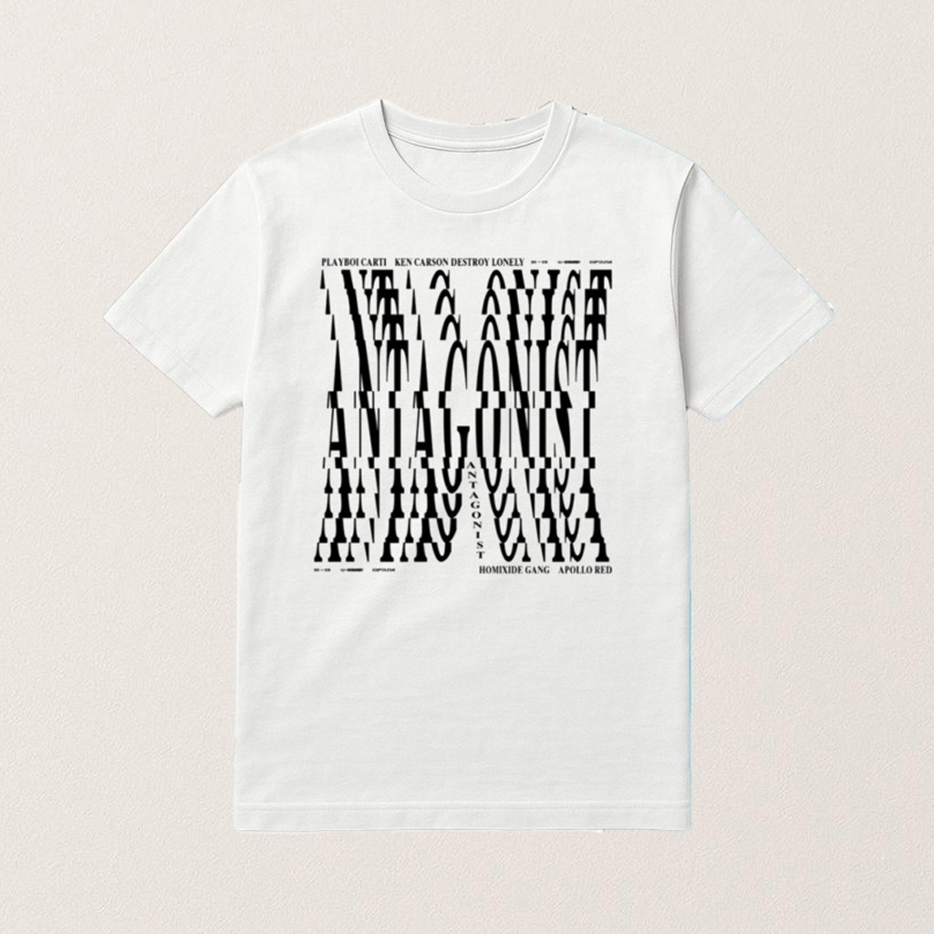 Playboi Carti Antagonist Tour 2 0 Tour T-Shirt Playboi Carti Merch Gifts For Rapper Fans Playboi Carti Antagonist Tour 2 0 Tour T-Shirt Playboi Carti Merch Gifts For Rapper Fans