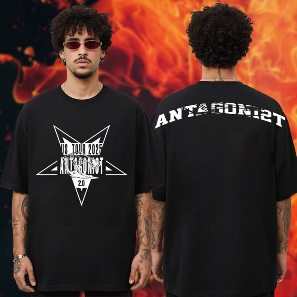 Playboi Carti Merch ANTAGONI2T Black T-Shirt Gifts For Rapper Fans