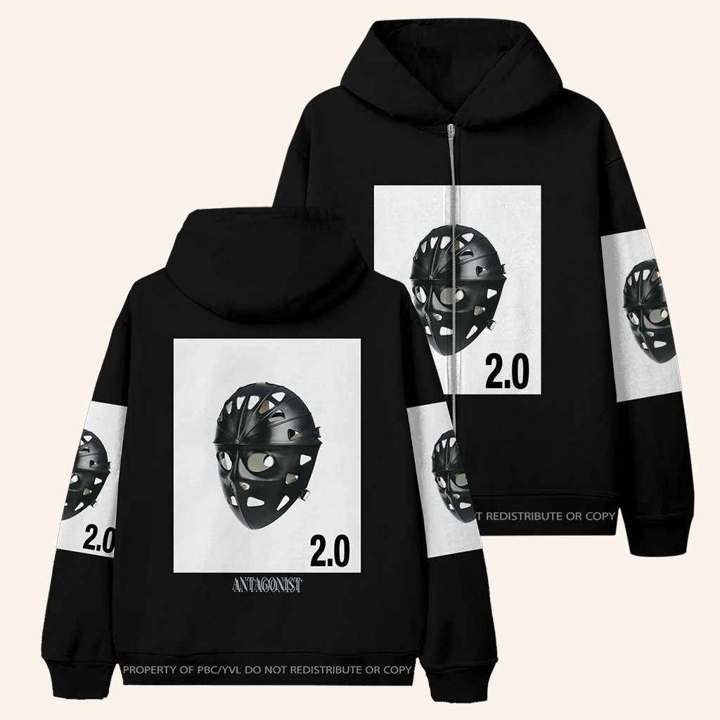 Playboi Carti Merch Antagonist 2 0 Hockey Mask Zip Hoodie Gift For Rap Lovers Playboi Carti Merch Antagonist 2 0 Hockey Mask Zip Hoodie Gift For Rap Lovers