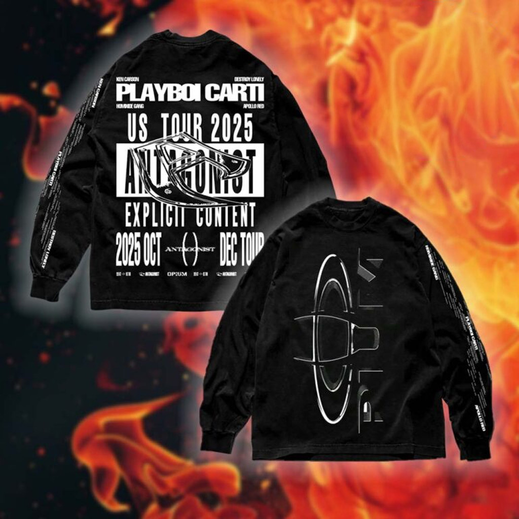 Playboi Carti Merch Opium Antagonist Tour 2 0 Long Sleeve Shirt Gifts For Him