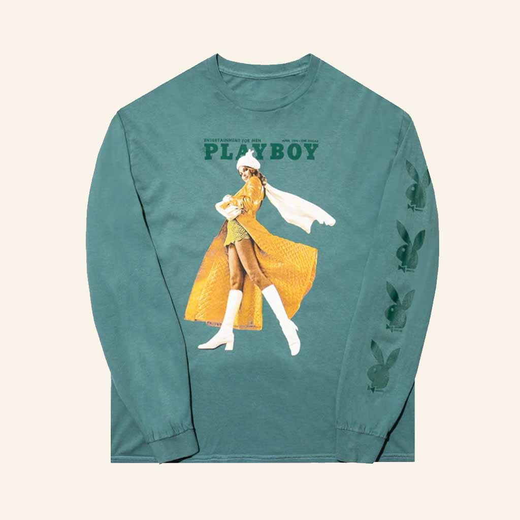 Playboy Merch April 1970 Cover Long Sleeve Shirt Top Christmas Gifts For Men Playboy Merch April 1970 Cover Long Sleeve Shirt Top Christmas Gifts For Men