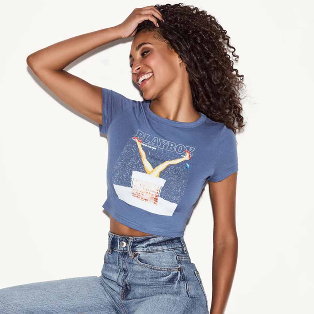 Playboy Merch December 2013 Cover Baby Tee Birthday Presents For Sister Playboy Merch December 2013 Cover Baby Tee Birthday Presents For Sister