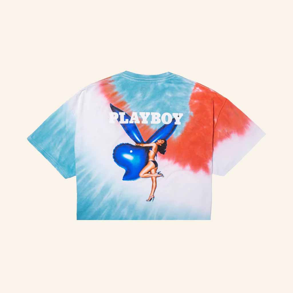 Playboy Merch July 1977 Cover Tie Dye Crop Top Present For Wife Playboy Merch July 1977 Cover Tie Dye Crop Top Present For Wife
