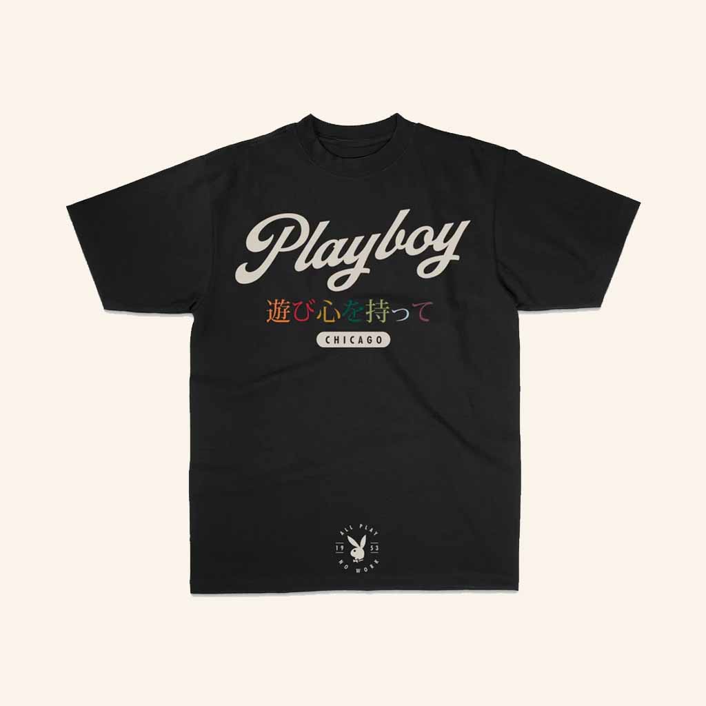 Playboy Merch Playboy Chicago Black T-Shirt Best Birthday Gift For Dudes Playboy Merch Playboy Chicago Black T-Shirt Best Birthday Gift For Dudes