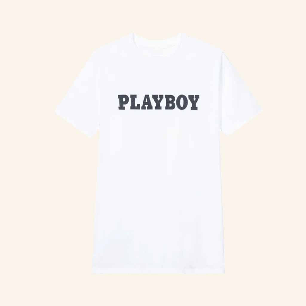 Playboy Merch Playboy Masthead White T-Shirt Husband Christmas Gift Ideas Playboy Merch Playboy Masthead White T-Shirt Husband Christmas Gift Ideas