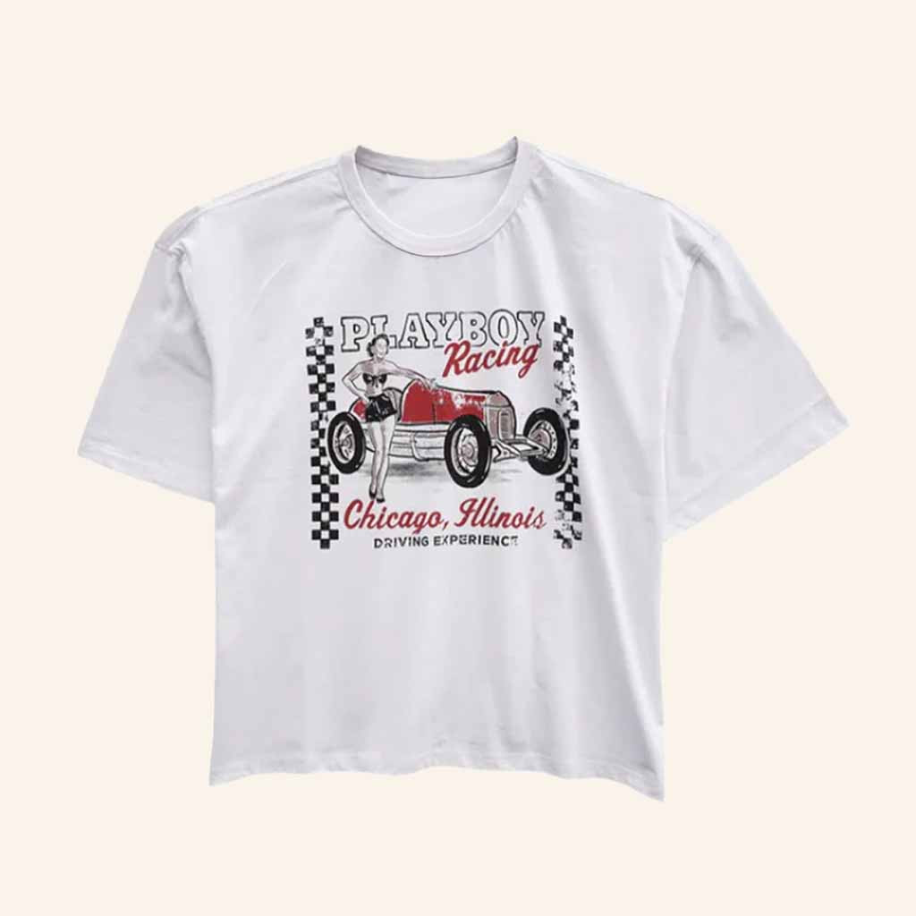 Playboy Merch Playboy Racing Chicago T-Shirt Best Gifts For Boyfriend