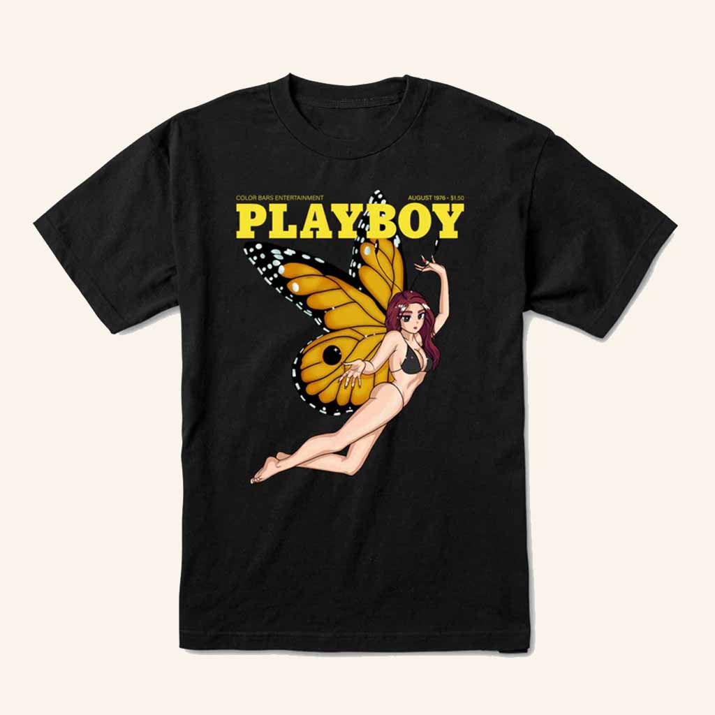 Playboy Merch Tokyo Club Butterfly T-Shirt Christmas Present Ideas For Him Playboy Merch Tokyo Club Butterfly T-Shirt Christmas Present Ideas For Him
