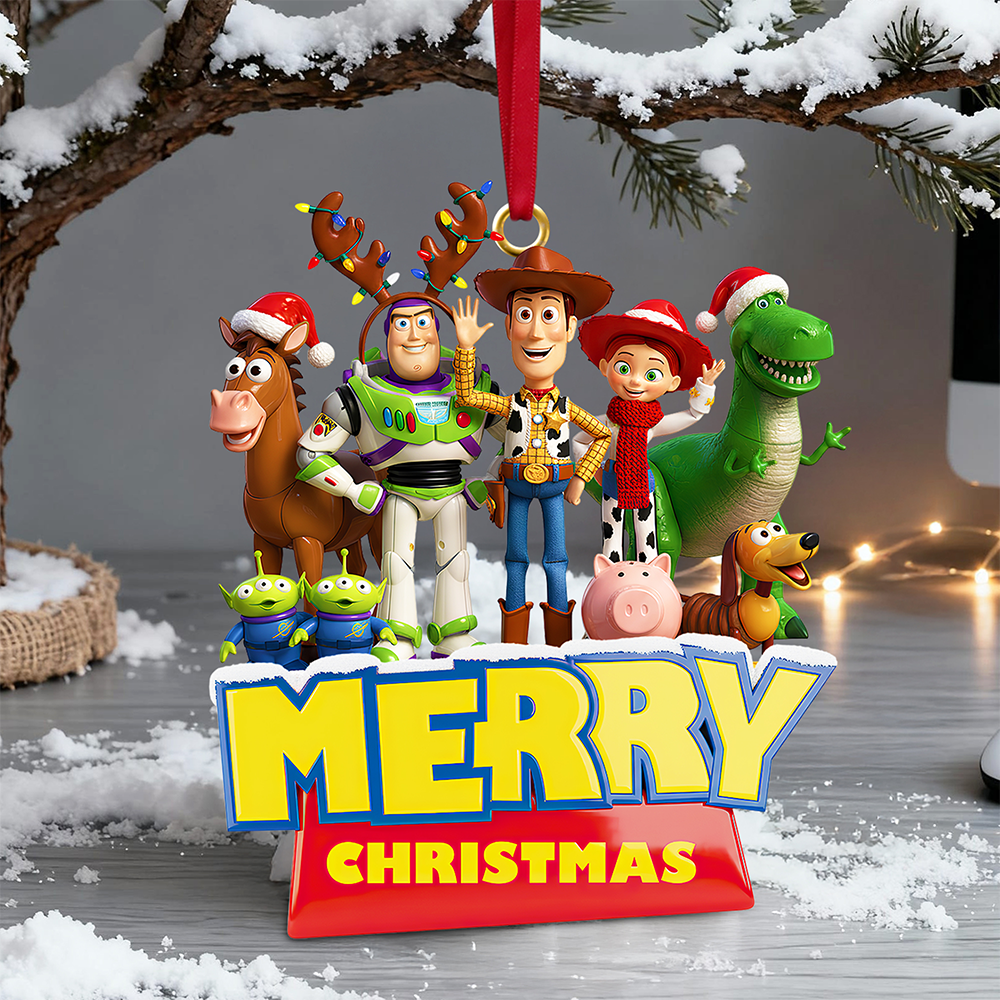 Playful Animated Characters Ornament Personalized Gifts For Christmas - Cute Christmas Tree Gift Idea