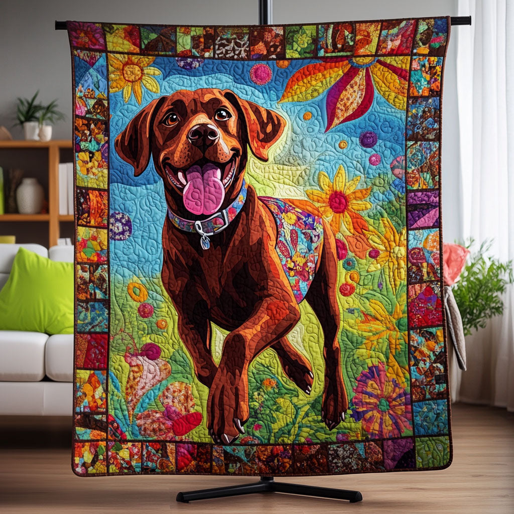 Playful Companions Quilted Blanket Labrador Retriever Blanket Dog Gift Ideas For Dog Owners