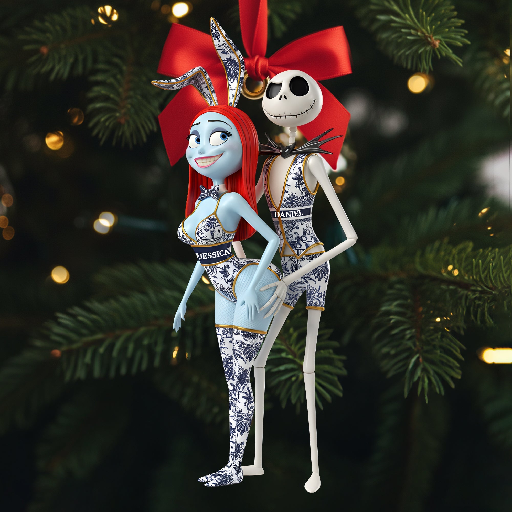 Playful Couple Christmas Ornament - Personalized Funny Gifts For Couple - Xmas Ornament Gift Playful Couple Christmas Ornament - Personalized Funny Gifts For Couple - Xmas Ornament Gift