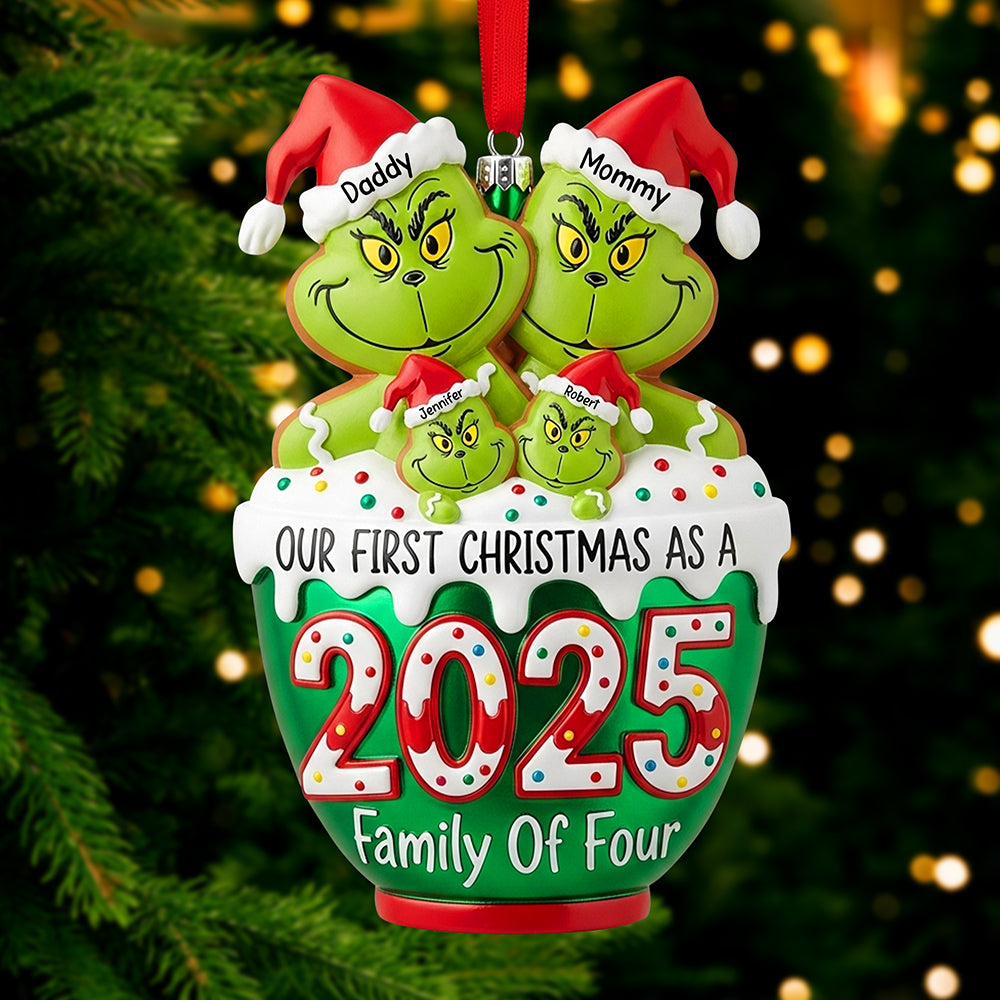 Playful Family Christmas Ornament - Personalized Gifts For Family - Festive Holiday Keepsake Gift