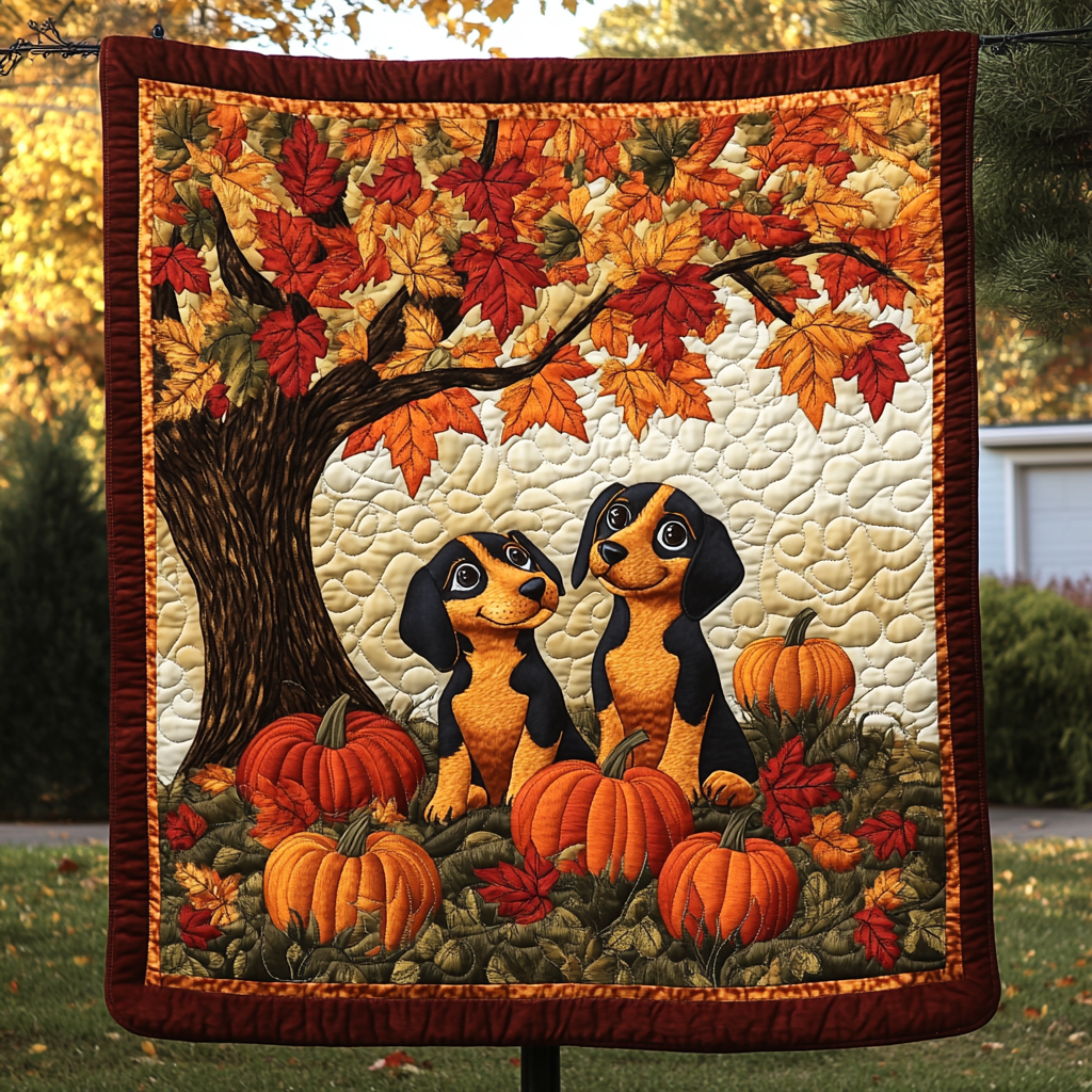 Playful Pup Parade Quilted Blanket Best Gifts For New Dog Owners