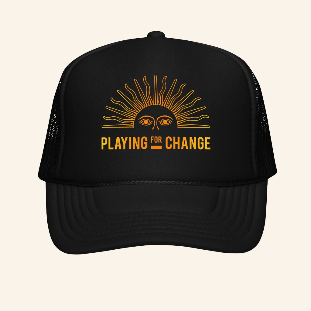 Playing For Change Merch PFC Sun Trucker Hat Christmas Presents For Him