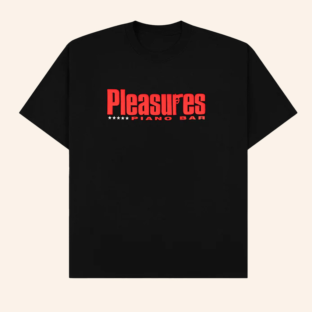 Pleasures Merch Piano Bar Black T-Shirt Presents For Rock Music Lovers Pleasures Merch Piano Bar Black T-Shirt Presents For Rock Music Lovers