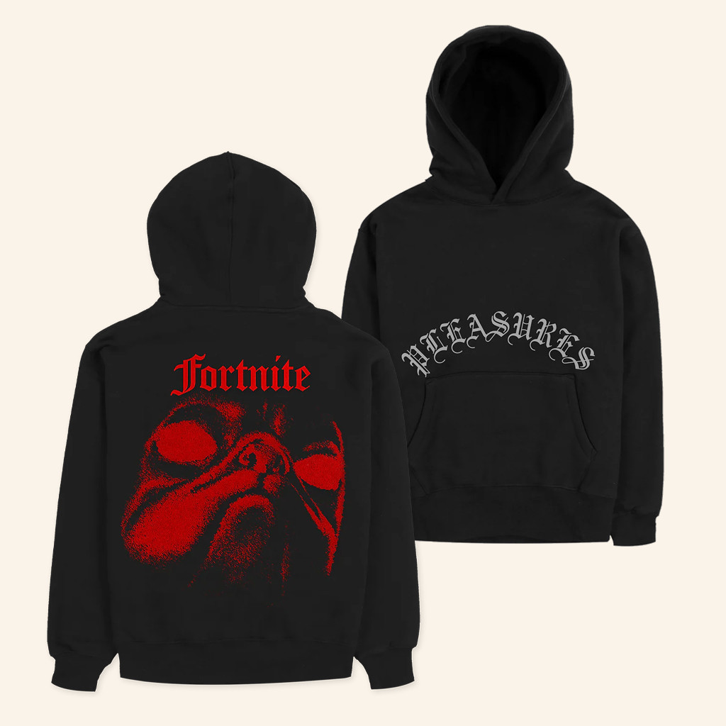 Pleasures Merch Pleasures X Fortnite Dark Doggo Hoodie Gifts For Game Lovers