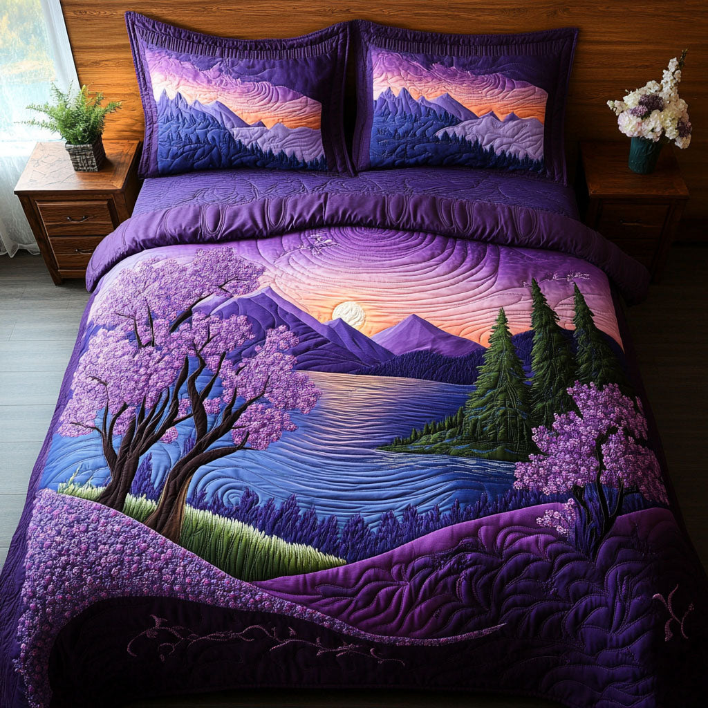 Plum Grove Quilted Bedding Set Bedroom Decor Ideas Lavender Themed Gifts