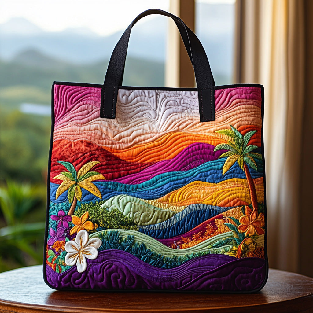 Plumeria Dream Quilted Tote Bag Christmas Presents For Boyfriend