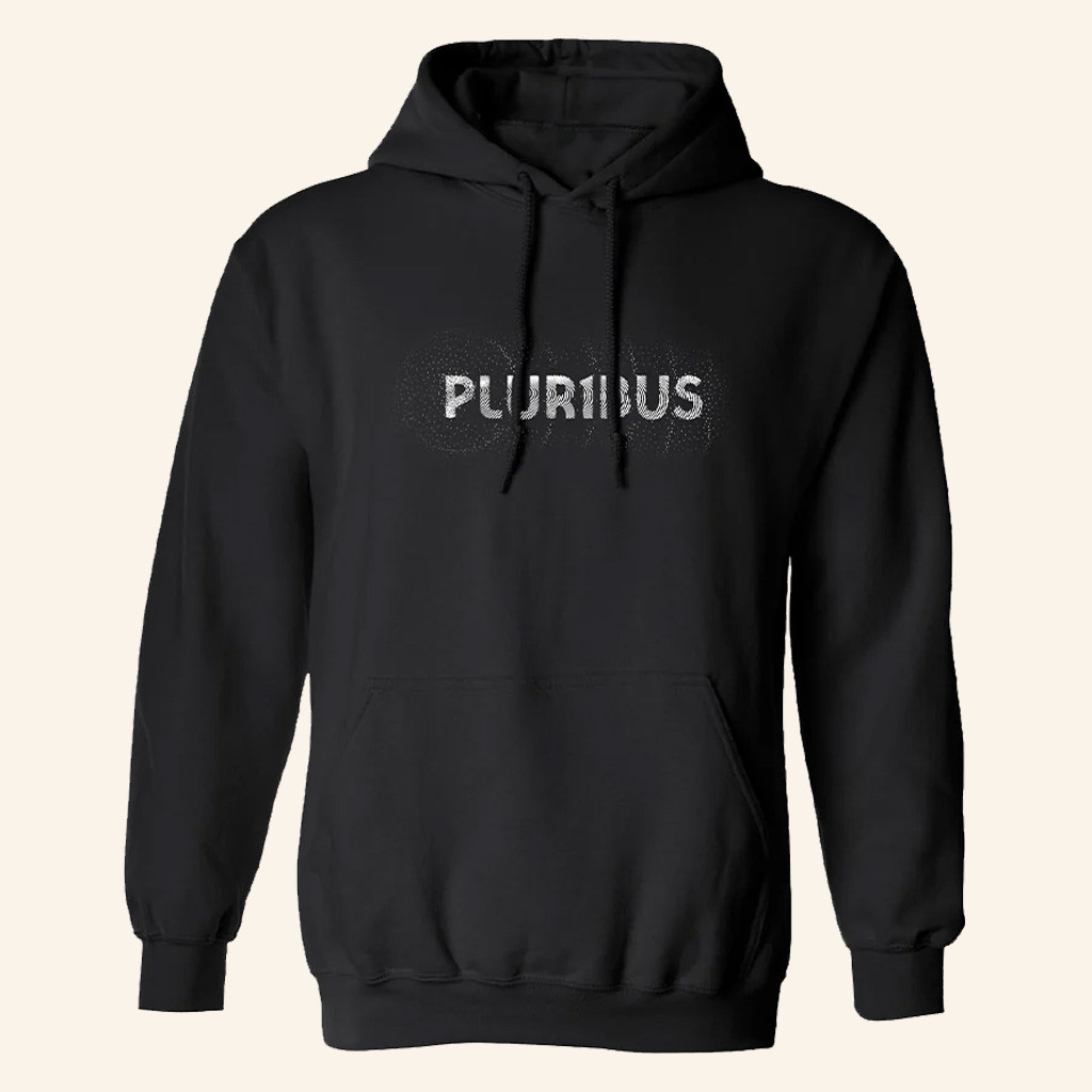 Pluribus Merch Pluribus Logo Black Hoodie Unique Gifts For Best Friends