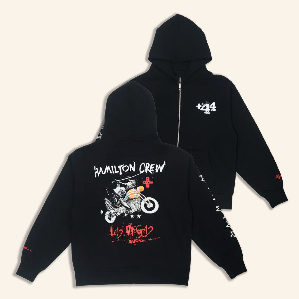 Plus 44 Merch Vegas Moto Ride Zip Up Hoodie Birthday Gift Ideas For Husband