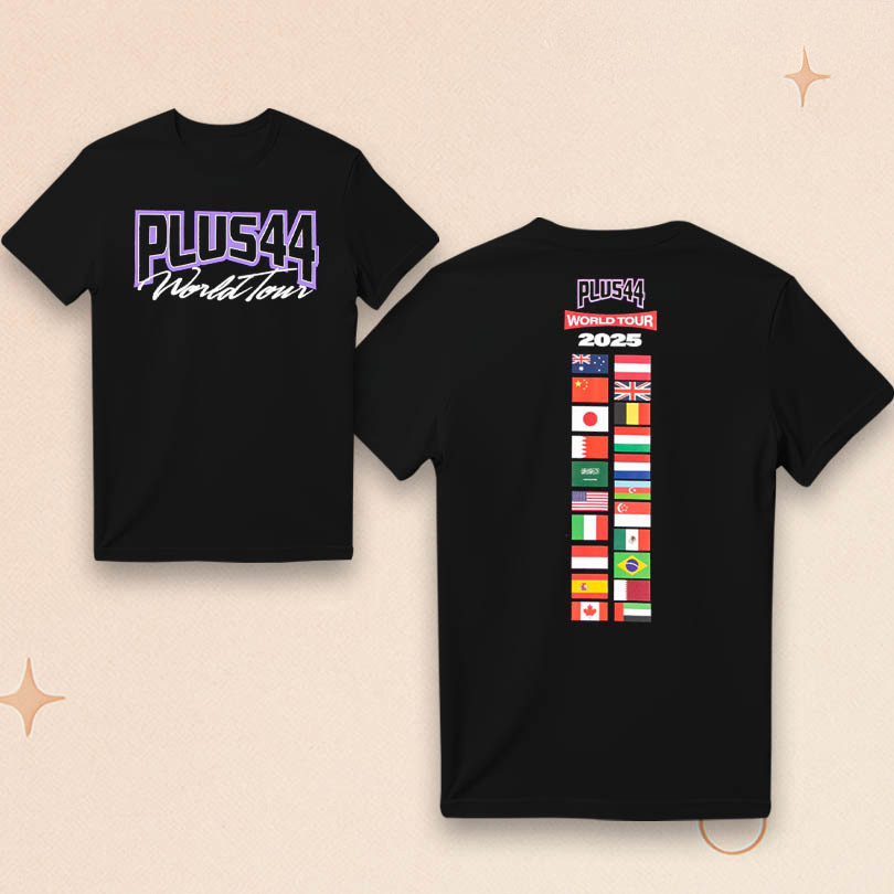 Plus 44 Merch World Tour 2025 T-Shirt Unique Gift For Boyfriend
