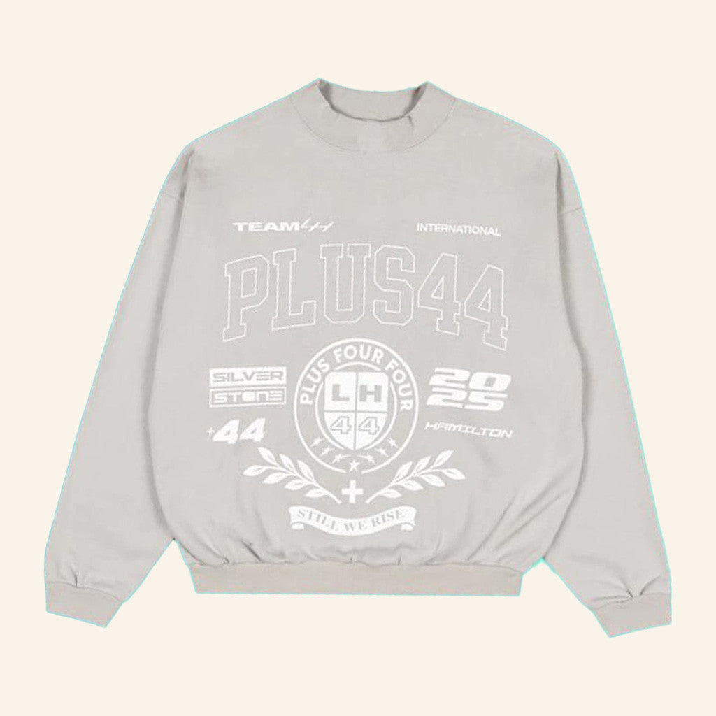 Plus44 World Merch Plus44 Varsity Crewneck Sweatshirt Best Friends Gifts Plus44 World Merch Plus44 Varsity Crewneck Sweatshirt Best Friends Gifts