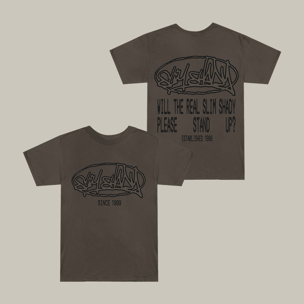 Plz Stand T-Shirt Will the Real Slim Shady Please Stand Up Anniversary Tee Eminem Fan Gift