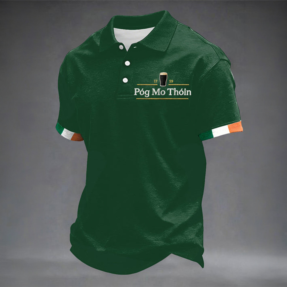 Pog Mo Thoinn 1759 Dry Irish Stout Polo Shirt St Patrick's Day Clothes Unique Gift For Him