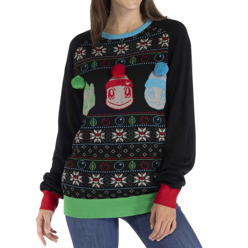 Pokemon Merch Kanto First Partner Holiday Sweater Christmas Present For Her Pokemon Merch Kanto First Partner Holiday Sweater Christmas Present For Her