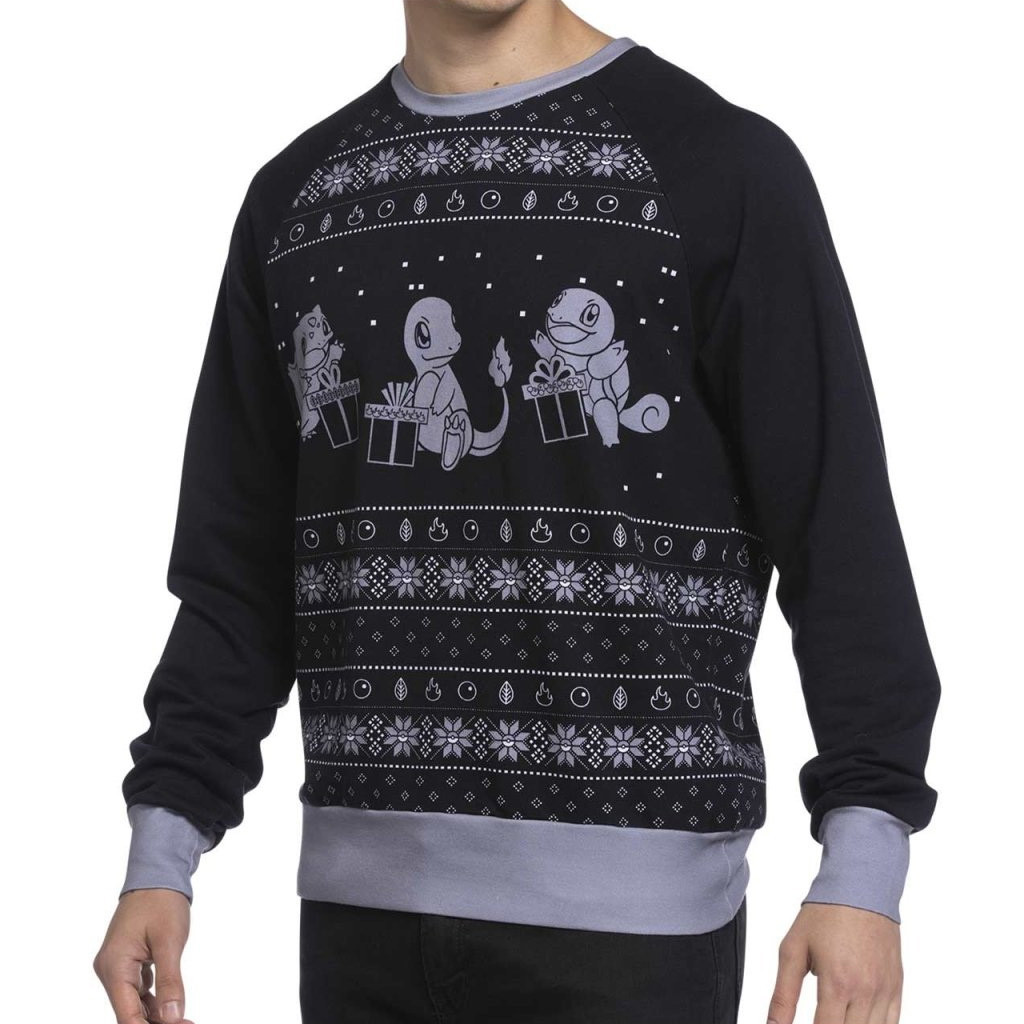 Pokemon Merch Kanto First Partner Presents Raglan Sweatshirt Husband Christmas Gift Ideas