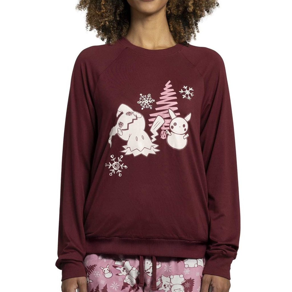 Pokemon Merch Mimikyu Pokemon Holiday Sweatshirt Xmas Presents For Sister