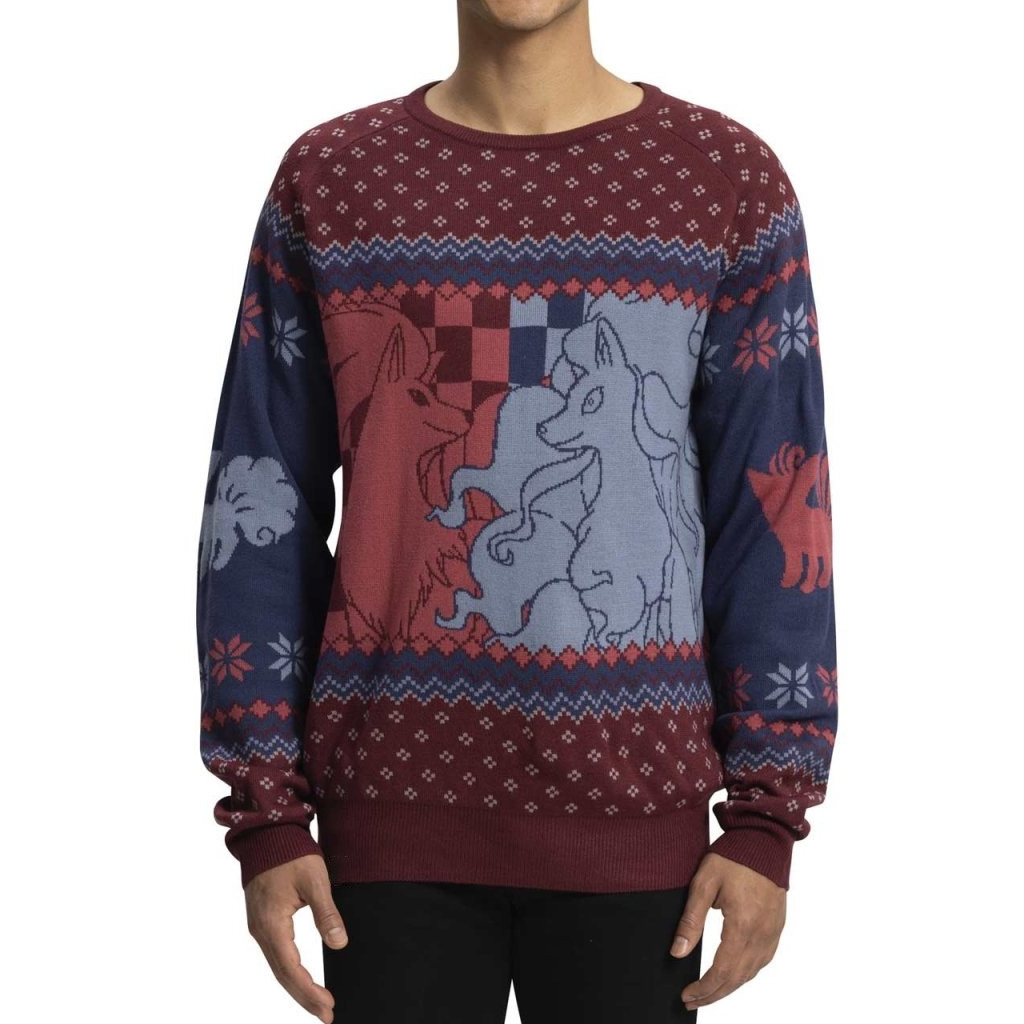 Pokemon Merch Ninetales Fire And Ice Sweater Xmas Gifts For Son