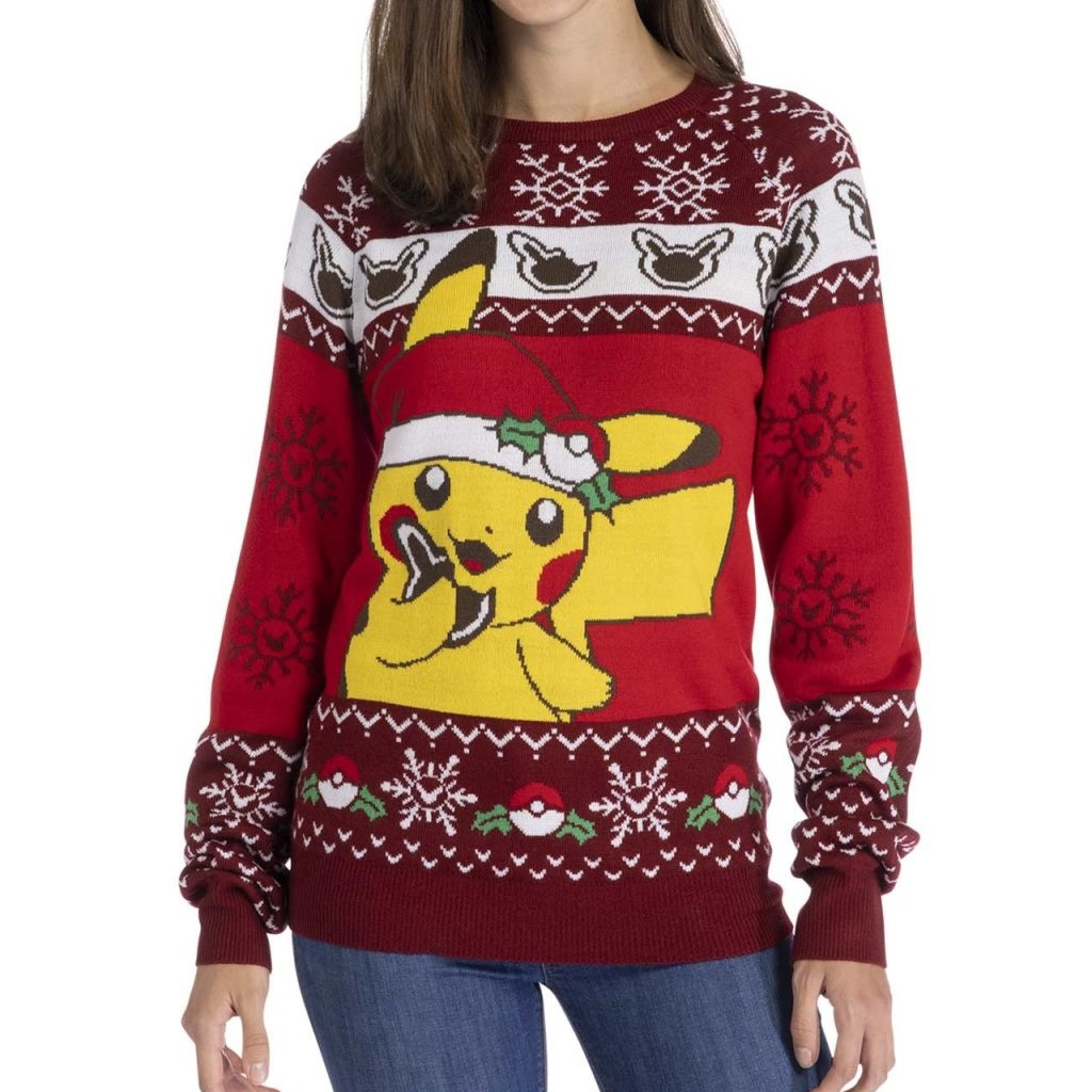 Pokemon Merch Pikachu Holiday Cookies Sweater Christmas Gifts For Wife