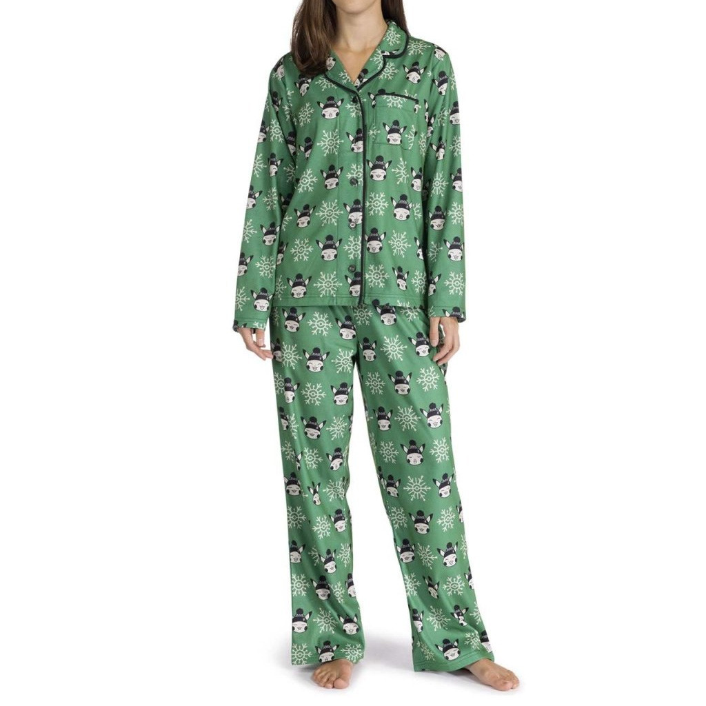 Pokemon Merch Pikachu Snowflakes Pajama Set Christmas Present Ideas For Her