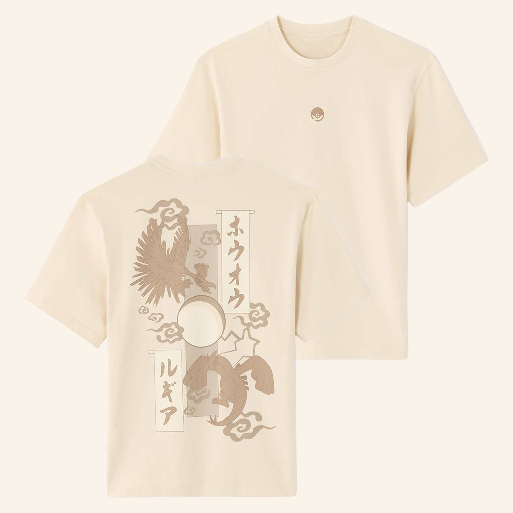 Pokemon Merch Pokemon x Celio Lugia And Ho Oh T-Shirt Christmas Gifts For Boyfriend