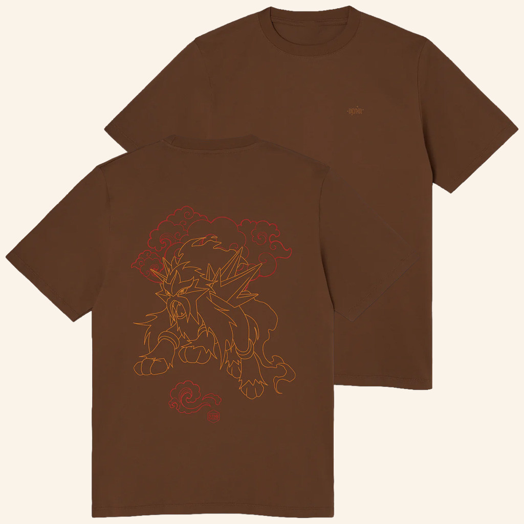 Pokemon Merch Pokemon X Dolly Noire Entei T-Shirt Birthday Ideas For Brothers