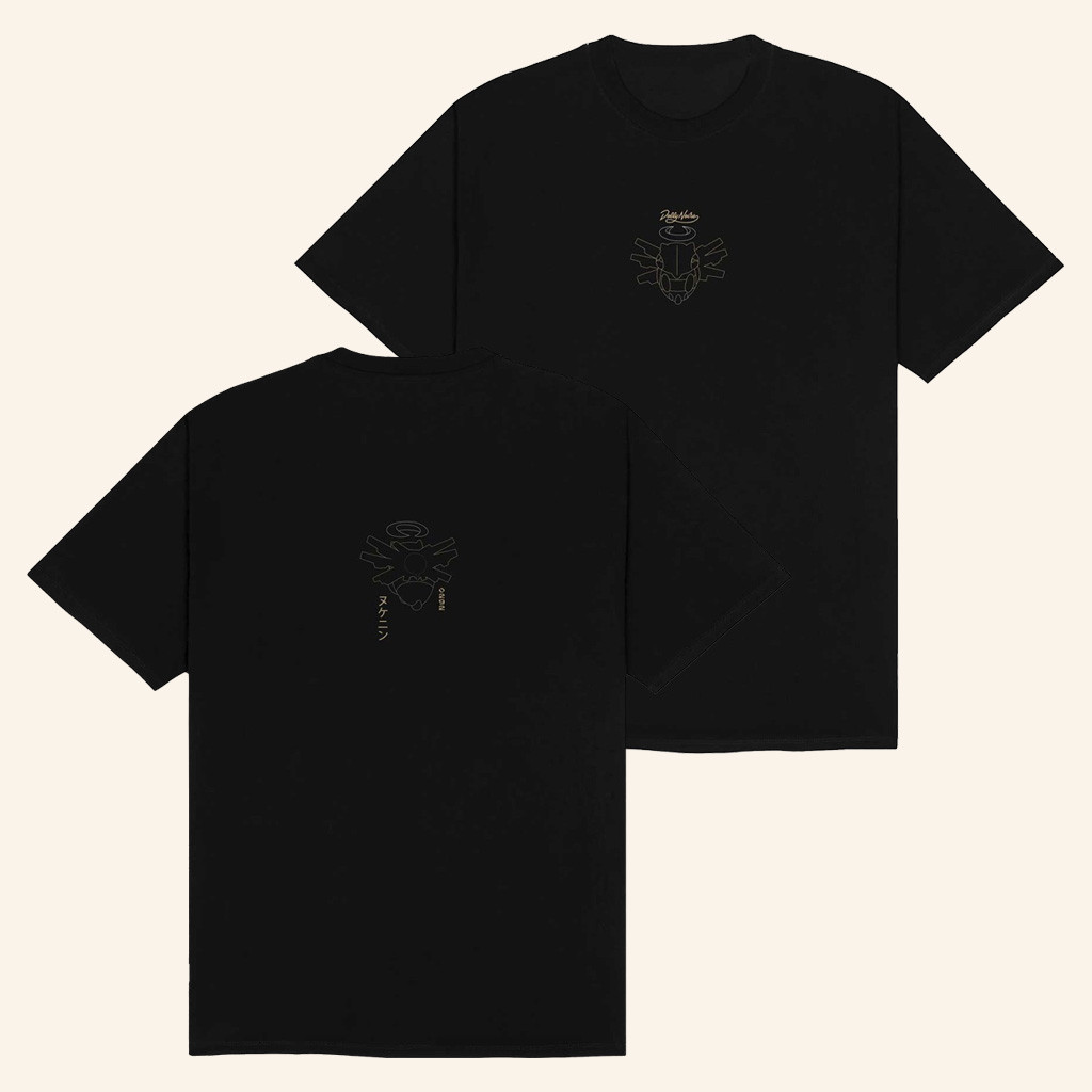 Pokemon Merch Pokemon x Dolly Noire Shedinja Black T-Shirt Christmas Gifts For Son