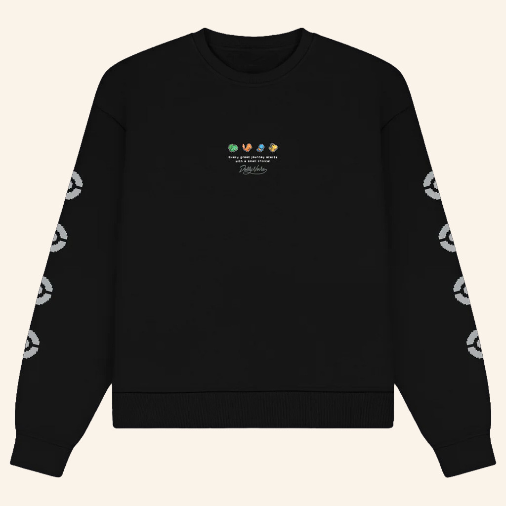 Pokemon Merch Pokemon X Dolly Noire Starters Sweatshirt Gifts For Pokemon Fans