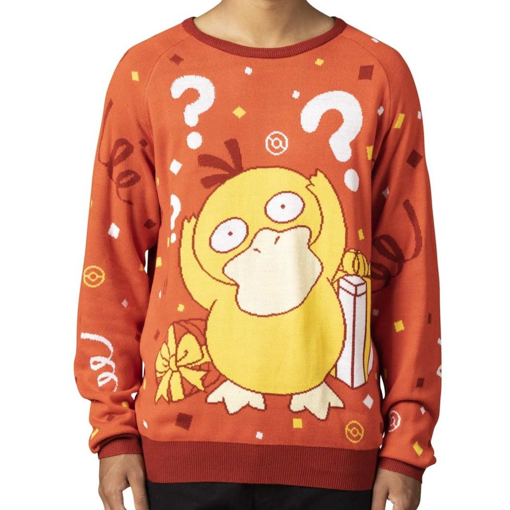 Pokemon Merch Psyduck Present Sweater Cute Christmas Gifts For Wife